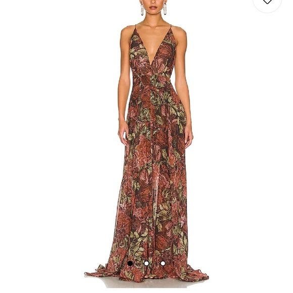 Ronny kobo Daniela Multicolor Floral Print Dress